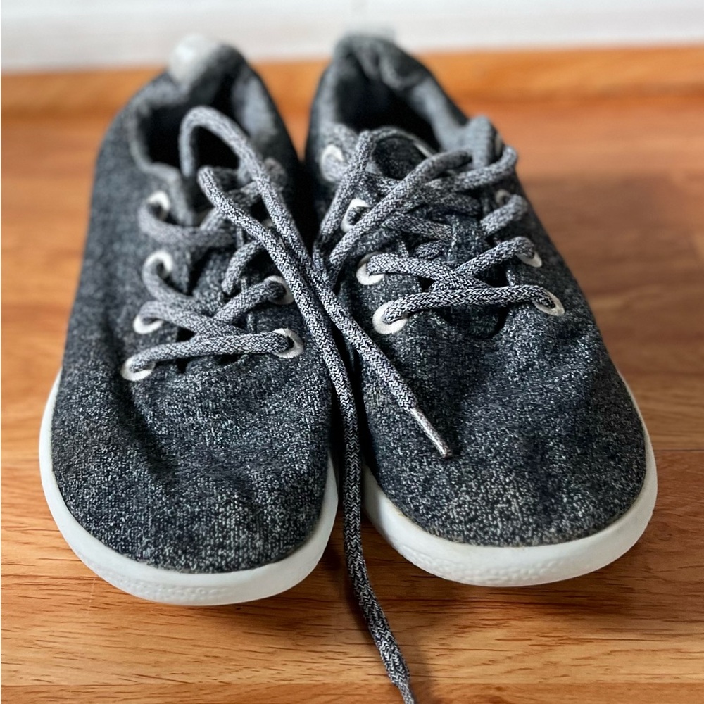 allbirds women’s Charcoal Knit Lace-Up Sneakers